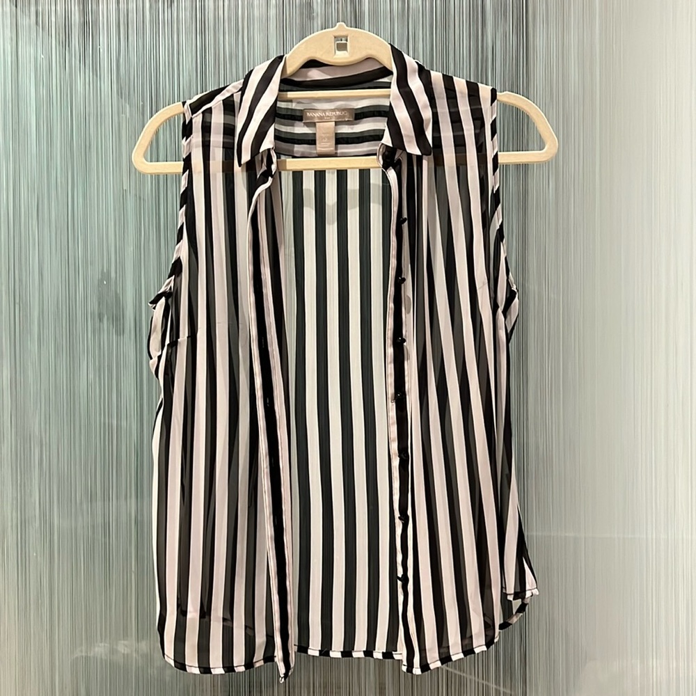 Banana Republic Sheer Button Down